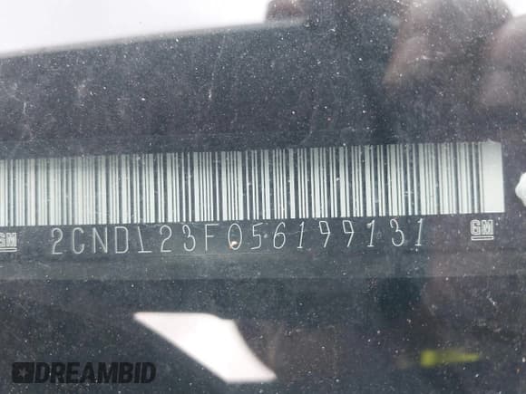 ✅ 2005 Chevrolet Equinox LS • VIN: 2CNDL23F056199131 • Лот: 42136537. Опубликован ранее на IAAI с пробегом 229 870 миль. Бесплатный доступ к архиву аукционных продаж из США и подробный отчёт об истории автомобиля на DreamBid. Изображение 9.