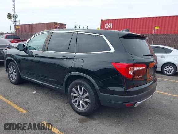 ✅ 2019 Honda Pilot EX-L • VIN: 5FNYF5H55KB037497 • Lot: 43255693. Listed on IAAI with 61,314 mi. Free auction sales archive from the USA and detailed vehicle history report at DreamBid. Image 3.