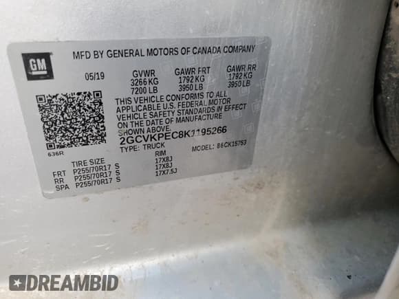 ✅ 2019 Chevrolet Silverado 1500 LT • VIN: 2GCVKPEC8K1195266 • Lot: 79939493. Wystawiony na Copart z przebiegiem Nie podano. Bezpłatny archiwum sprzedaży aukcyjnych z USA i szczegółowy raport historii pojazdu na DreamBid. Zdjęcie 12.