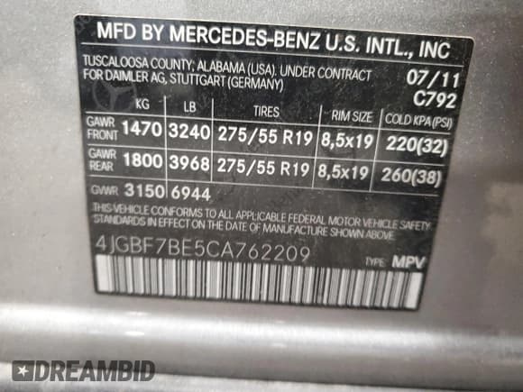 ✅ 2012 Mercedes-Benz GL 450 • VIN: 4JGBF7BE5CA762209 • Lot: 71901375. Wystawiony na Copart z przebiegiem 119 641 mil. Bezpłatny archiwum sprzedaży aukcyjnych z USA i szczegółowy raport historii pojazdu na DreamBid. Zdjęcie 14.