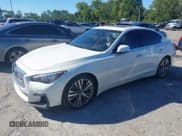 ✅ 2022 Infiniti Q50 Sensory • VIN: JN1EV7CP4NM310986 • Lot: 43600490. Listed on IAAI with 20,465 mi. Free auction sales archive from the USA and detailed vehicle history report at DreamBid. Image 2.