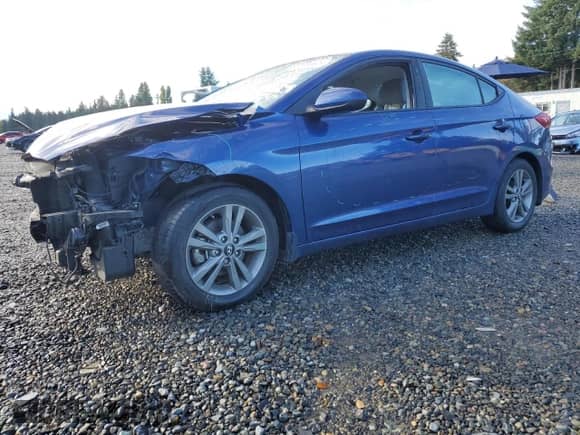 2017 Hyundai Elantra SE with VIN 5NPD84LFXHH204921, listed as a Copart auction lot 89739085 with Not provided miles and Salvage title. Bid and sale history available at DreamBid. Image 1.