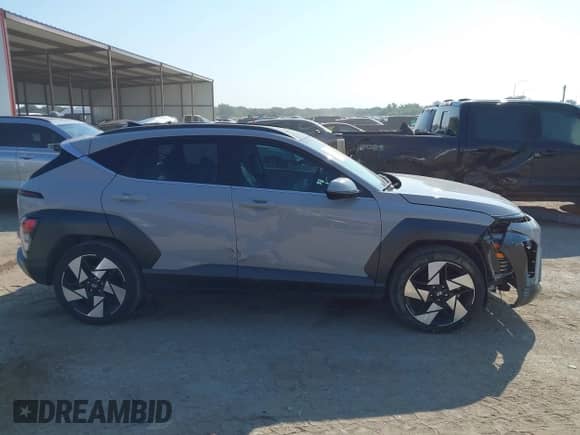 2024 Hyundai Kona Limited with VIN KM8HE3A37RU108275, listed as a IAAI auction lot 43246404 with 38,245 mi miles and . Bid and sale history available at DreamBid. Image 13.