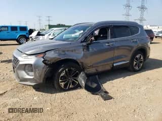 2019 Hyundai Santa Fe Ultimate z VIN 5NMS5CAA7KH055468, wystawiony jako Copart lot #68574605 z przebiegiem 101 647 mil mil oraz Szkoda całkowita • Salvage title. Historia ofert i sprzedaży dostępna na DreamBid. Obrazek 1.