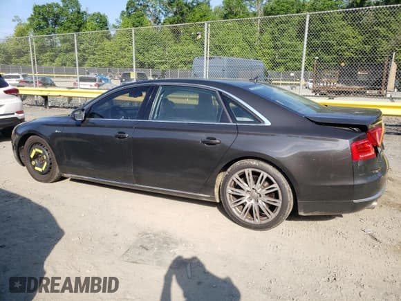 ✅ 2012 Audi A8 • VIN: WAURVAFD9CN012709 • Lot: 56423795. Listed on Copart with 191,566 mi. Free auction sales archive from the USA and detailed vehicle history report at DreamBid. Image 2.