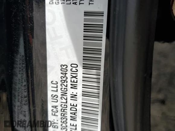 ✅ 2022 Ram 3500 Tradesman • VIN: 3C63RRGL2NG293403 • Lot: 48171725. Wystawiony na Copart z przebiegiem 88 702 mil. Bezpłatny archiwum sprzedaży aukcyjnych z USA i szczegółowy raport historii pojazdu na DreamBid. Zdjęcie 14.