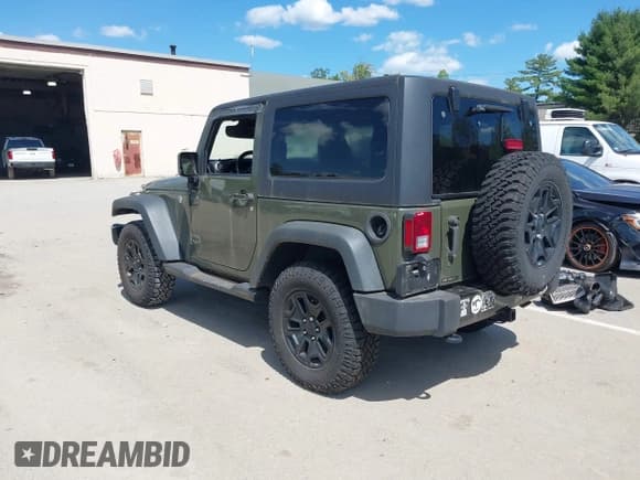 ✅ 2016 Jeep Wrangler Willys Wheeler • VIN: 1C4AJWAG1GL118213 • Lot: 43034129. Listed on IAAI with Not provided. Free auction sales archive from the USA and detailed vehicle history report at DreamBid. Image 3.