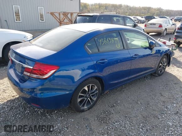 ✅ 2014 Honda Civic EX • VIN: 19XFB2F86EE045066 • Lot: 43663899. Listed on IAAI with 179,945 mi. Free auction sales archive from the USA and detailed vehicle history report at DreamBid. Image 4.