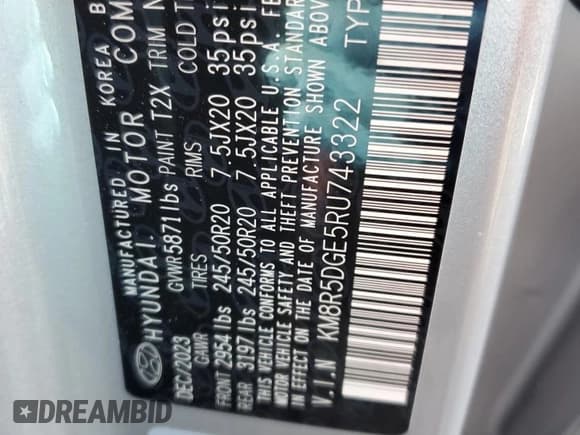 ✅ 2024 Hyundai Palisade Limited • VIN: KM8R5DGE5RU743322 • Лот: 81667024. Опубликован ранее на Copart с пробегом 10 394 миль. Бесплатный доступ к архиву аукционных продаж из США и подробный отчёт об истории автомобиля на DreamBid. Изображение 13.