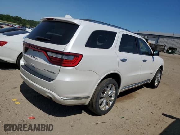 ✅ 2017 Dodge Durango Citadel • VIN: 1C4RDJEG9HC703842 • Lot: 63220665. Listed on Copart with 178,407 mi. Free auction sales archive from the USA and detailed vehicle history report at DreamBid. Image 3.