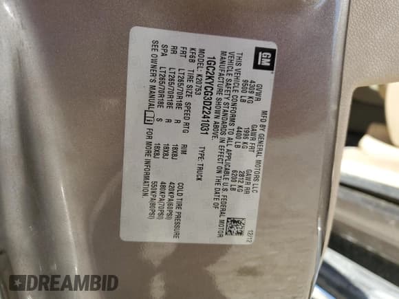 ✅ 2013 Chevrolet Silverado 2500HD LTZ • VIN: 1GC2KYCG3DZ241031 • Lot: 75018534. Listed on Copart with 96,306 mi. Free auction sales archive from the USA and detailed vehicle history report at DreamBid. Image 12.