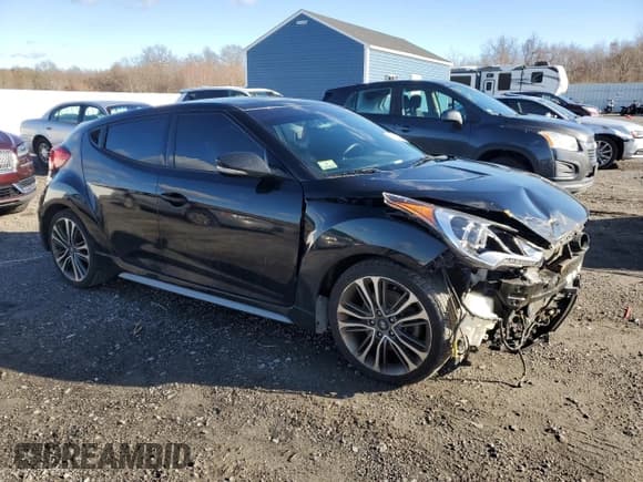 ✅ 2017 Hyundai Veloster Turbo • VIN: KMHTC6AE4HU308449 • Lot: 85667574. Wystawiony na Copart z przebiegiem 111 789 mil. Bezpłatny archiwum sprzedaży aukcyjnych z USA i szczegółowy raport historii pojazdu na DreamBid. Zdjęcie 4.
