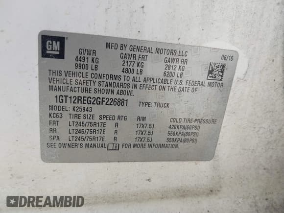 ✅ 2016 GMC Sierra 2500HD • VIN: 1GT12REG2GF226881 • Лот: 43125408. Опубликован ранее на IAAI с пробегом 364 491 миль. Бесплатный доступ к архиву аукционных продаж из США и подробный отчёт об истории автомобиля на DreamBid. Изображение 9.