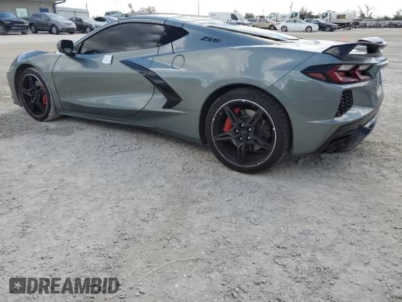 2023 Chevrolet Corvette 2LT with VIN 1G1YB2D44P5113073, listed as a Copart auction lot 77761934 with 9,325 mi miles and Salvage title. Bid and sale history available at DreamBid. Image 2.