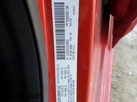 ✅ 2012 Dodge Avenger SE • VIN: 1C3CDZAG4CN255652 • Лот: 68723844. Опубликован ранее на Copart с пробегом 141 426 миль. Бесплатный доступ к архиву аукционных продаж из США и подробный отчёт об истории автомобиля на DreamBid. Изображение 12.