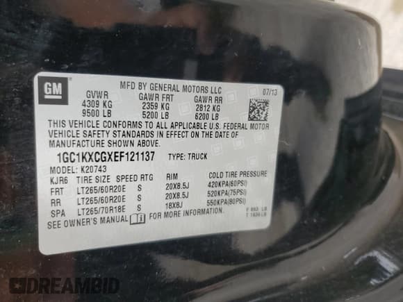 ✅ 2014 Chevrolet Silverado 2500HD LT • VIN: 1GC1KXCGXEF121137 • Лот: 66491985. Опубликован ранее на Copart с пробегом 140 444 миль. Бесплатный доступ к архиву аукционных продаж из США и подробный отчёт об истории автомобиля на DreamBid. Изображение 12.