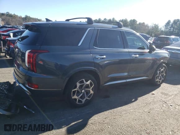✅ 2022 Hyundai Palisade Calligraphy • VIN: KM8R7DHE9NU483543 • Лот: 82771444. Опубликован ранее на Copart с пробегом 26 772 миль. Бесплатный доступ к архиву аукционных продаж из США и подробный отчёт об истории автомобиля на DreamBid. Изображение 3.