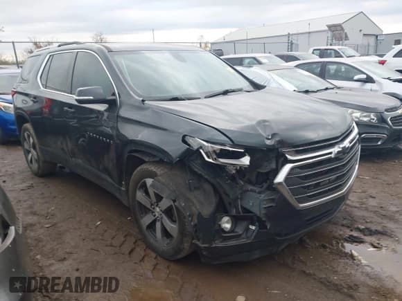 ✅ 2018 Chevrolet Traverse LT • VIN: 1GNEVHKW6JJ174682 • Lot: 43571283. Wystawiony na IAAI z przebiegiem 143 203 mil. Bezpłatny archiwum sprzedaży aukcyjnych z USA i szczegółowy raport historii pojazdu na DreamBid. Zdjęcie 1.