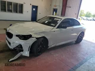 ✅ 2025 BMW 2 Series M240i xDrive • VIN: 3MW53CM03S8F56673 • Lot: 70747245. Listed on Copart with 443 mi. Free auction sales archive from the USA and detailed vehicle history report at DreamBid. Image 1.