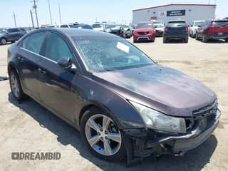 ✅ 2015 Chevrolet Cruze LT • VIN: 1G1PE5SB7F7205352 • Lot: 42765575. Listed on IAAI with 185,481 mi. Free auction sales archive from the USA and detailed vehicle history report at DreamBid. Image 1.
