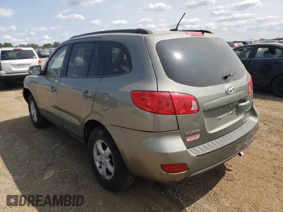 2008 Hyundai Santa Fe GLS with VIN 5NMSG13D08H161310, listed as a Copart auction lot 68065324 with Not provided miles and Salvage title. Bid and sale history available at DreamBid. Image 2.