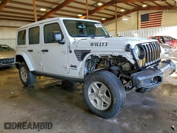 ✅ 2022 Jeep Wrangler Unlimited Sport S • VIN: 1C4HJXDG0NW179984 • Lot: 95406075. Wystawiony na Copart z przebiegiem 44 409 mil. Bezpłatny archiwum sprzedaży aukcyjnych z USA i szczegółowy raport historii pojazdu na DreamBid. Zdjęcie 4.