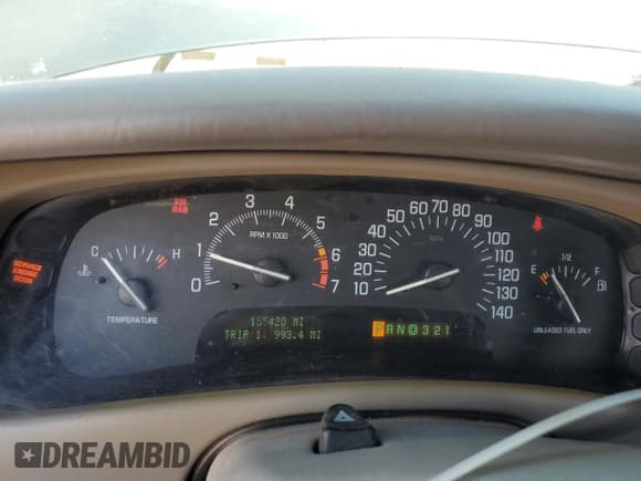 ✅ 2001 Buick Park Avenue Ultra • VIN: 1G4CU541414147784 • Lot: 67990295. Listed on Copart with 155,420 mi. Free auction sales archive from the USA and detailed vehicle history report at DreamBid. Image 9.