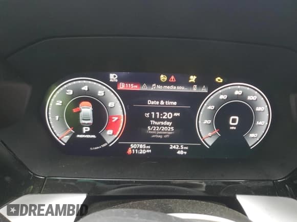 ✅ 2022 Audi S3 Prestige • VIN: WAUJ3DGYXNA004442 • Lot: 57865985. Listed on Copart with 50,785 mi. Free auction sales archive from the USA and detailed vehicle history report at DreamBid. Image 9.