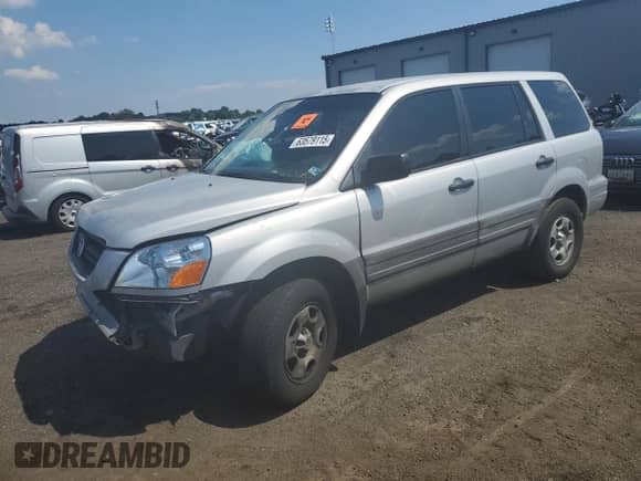 2003 Honda Pilot LX with VIN 2HKYF18143H520231, listed as a Copart auction lot 63579115 with Not provided miles and Salvage title. Bid and sale history available at DreamBid. Image 1.