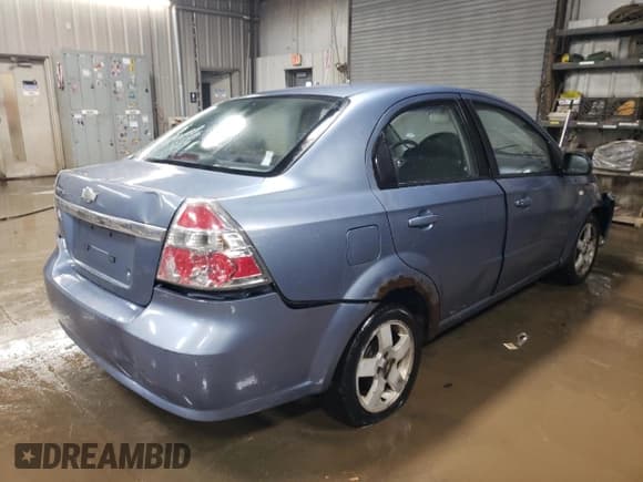 ✅ 2007 Chevrolet Aveo LS • VIN: KL1TD56617B099539 • Lot: 41426625. Wystawiony na Copart z przebiegiem Nie podano. Bezpłatny archiwum sprzedaży aukcyjnych z USA i szczegółowy raport historii pojazdu na DreamBid. Zdjęcie 3.