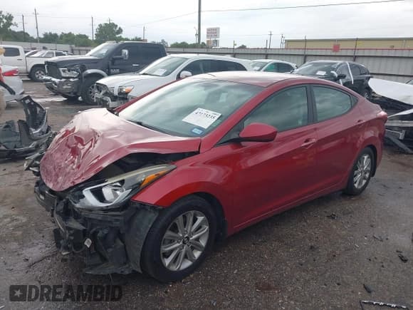 ✅ 2016 Hyundai Elantra SE • VIN: 5NPDH4AE3GH701897 • Lot: 42173235. Listed on IAAI with 130,758 mi. Free auction sales archive from the USA and detailed vehicle history report at DreamBid. Image 17.