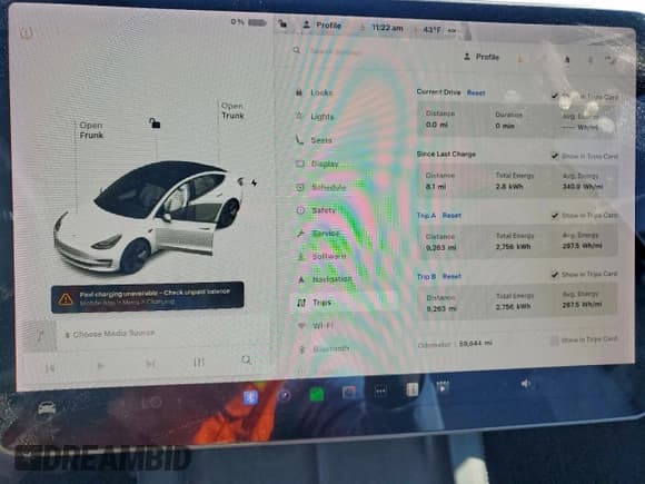 ✅ 2021 Tesla Model 3 Long Range • VIN: 5YJ3E1EB3MF936989 • Lot: 90812185. Wystawiony na Copart z przebiegiem 59 644 mil. Bezpłatny archiwum sprzedaży aukcyjnych z USA i szczegółowy raport historii pojazdu na DreamBid. Zdjęcie 9.