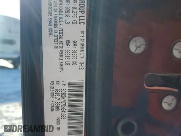 ✅ 2012 Dodge Challenger SXT • VIN: 2C3CDYAG7CH241392 • Lot: 84642284. Wystawiony na Copart z przebiegiem 177 068 mil. Bezpłatny archiwum sprzedaży aukcyjnych z USA i szczegółowy raport historii pojazdu na DreamBid. Zdjęcie 12.