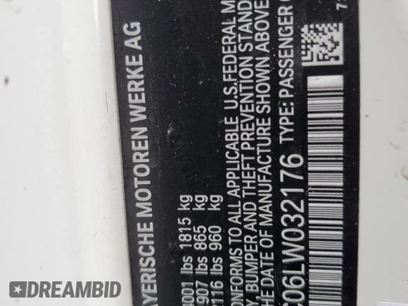 ✅ 2020 Toyota Supra 3.0 • VIN: WZ1DB4C06LW032176 • Lot: 49458085. Listed on Copart with Not provided. Free auction sales archive from the USA and detailed vehicle history report at DreamBid. Image 14.