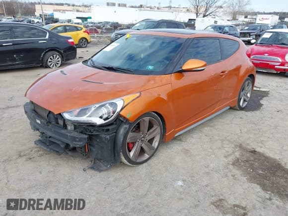 ✅ 2013 Hyundai Veloster Turbo • VIN: KMHTC6AE2DU122905 • Lot: 41202677. Wystawiony na IAAI z przebiegiem 113 535 mil. Bezpłatny archiwum sprzedaży aukcyjnych z USA i szczegółowy raport historii pojazdu na DreamBid. Zdjęcie 2.