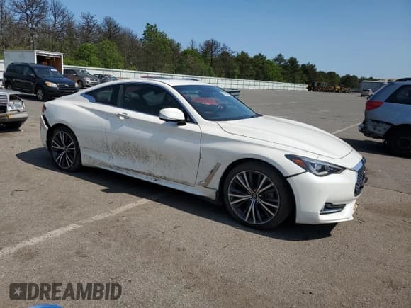 ✅ 2021 Infiniti Q60 Luxe • VIN: JN1EV7KL3MM470046 • Lot: 57998345. Listed on Copart with 36,378 mi. Free auction sales archive from the USA and detailed vehicle history report at DreamBid. Image 4.