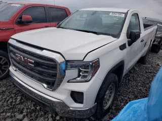 ✅ 2021 GMC Sierra 1500 • VIN: 3GTN8AEH0MG439073 • Лот: 80947384. Опубликован ранее на Copart с пробегом 75 654 миль. Бесплатный доступ к архиву аукционных продаж из США и подробный отчёт об истории автомобиля на DreamBid. Изображение 1.