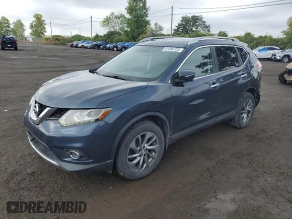✅ 2015 Nissan Rogue SL • VIN: 5N1AT2MV3FC893152 • Lot: 81580735. Listed on Copart with 172,009 mi. Free auction sales archive from the USA and detailed vehicle history report at DreamBid. Image 1.