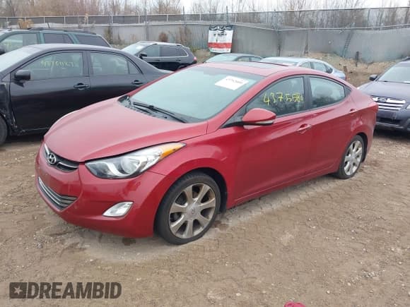✅ 2013 Hyundai Elantra GLS • VIN: KMHDH4AE7DU721485 • Lot: 43752080. Listed on IAAI with 119,234 mi. Free auction sales archive from the USA and detailed vehicle history report at DreamBid. Image 2.