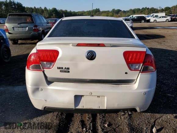 ✅ 2010 Mercury Milan Premier • VIN: 3MEHM0JAXAR649450 • Lot: 80921535. Listed on Copart with 256,141 mi. Free auction sales archive from the USA and detailed vehicle history report at DreamBid. Image 6.