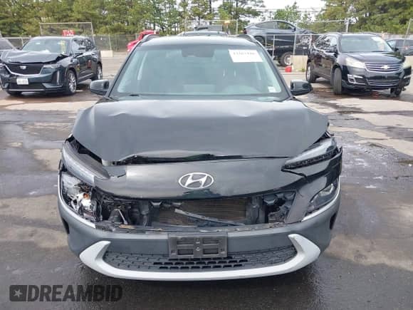 2023 Hyundai Kona SEL with VIN KM8K6CAB4PU932659, listed as a IAAI auction lot 43267186 with 82,586 mi miles and . Bid and sale history available at DreamBid. Image 6.