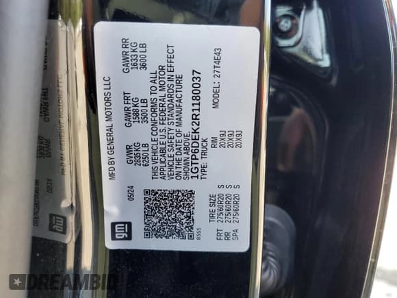 ✅ 2024 GMC Canyon 4WD AT4 • VIN: 1GTP6DEK2R1180037 • Lot: 71637264. Wystawiony na Copart z przebiegiem 7 565 mil. Bezpłatny archiwum sprzedaży aukcyjnych z USA i szczegółowy raport historii pojazdu na DreamBid. Zdjęcie 14.