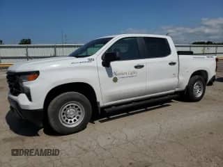 2022 Chevrolet Silverado 1500 Work Truck z VIN 1GCPDAEKXNZ621333, wystawiony jako Copart lot #66377754 z przebiegiem 46 805 mil mil oraz Szkoda całkowita • Salvage title. Historia ofert i sprzedaży dostępna na DreamBid. Obrazek 1.