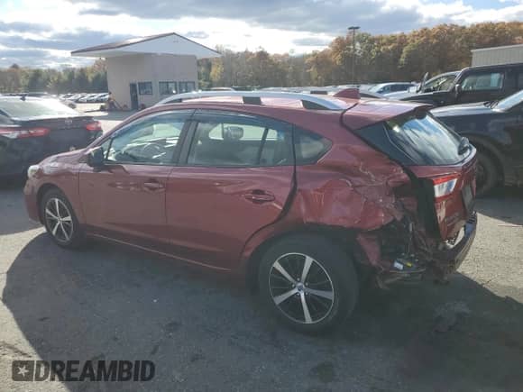 2019 Subaru Impreza Premium z VIN 4S3GTAC61K3759379, wystawiony jako Copart lot #90260465 z przebiegiem 36 792 mil mil oraz Szkoda całkowita • Salvage title. Historia ofert i sprzedaży dostępna na DreamBid. Obrazek 2.