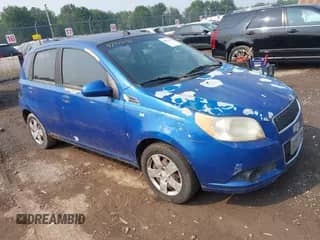 2009 Chevrolet Aveo 1LT with VIN KL1TD66EX9B618474, listed as a IAAI auction lot 42924176 with 112,920 mi miles and . Bid and sale history available at DreamBid. Image 1.