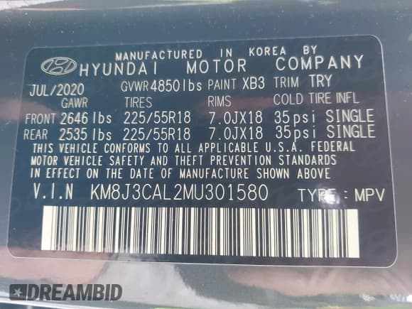 ✅ 2021 Hyundai Tucson Ultimate • VIN: KM8J3CAL2MU301580 • Lot: 42522239. Wystawiony na IAAI z przebiegiem 74 981 mil. Bezpłatny archiwum sprzedaży aukcyjnych z USA i szczegółowy raport historii pojazdu na DreamBid. Zdjęcie 9.