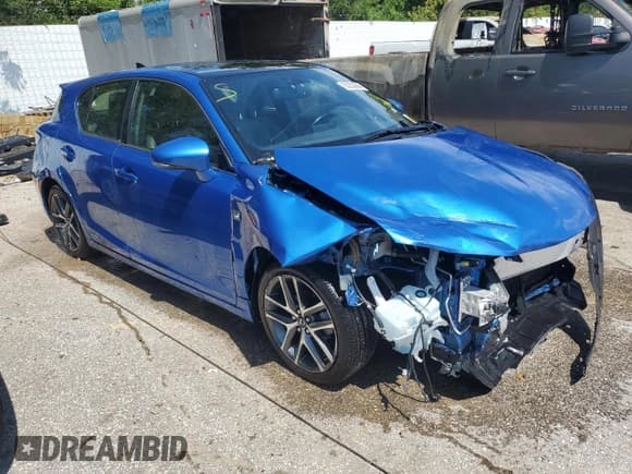 ✅ 2017 Lexus CT 200h • VIN: JTHKD5BH7H2292399 • Lot: 63253064. Listed on Copart with 59,458 mi. Free auction sales archive from the USA and detailed vehicle history report at DreamBid. Image 4.