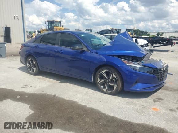 ✅ 2023 Hyundai Elantra SEL • VIN: 5NPLS4AG4PH115210 • Lot: 80672765. Listed on Copart with Not provided. Free auction sales archive from the USA and detailed vehicle history report at DreamBid. Image 4.