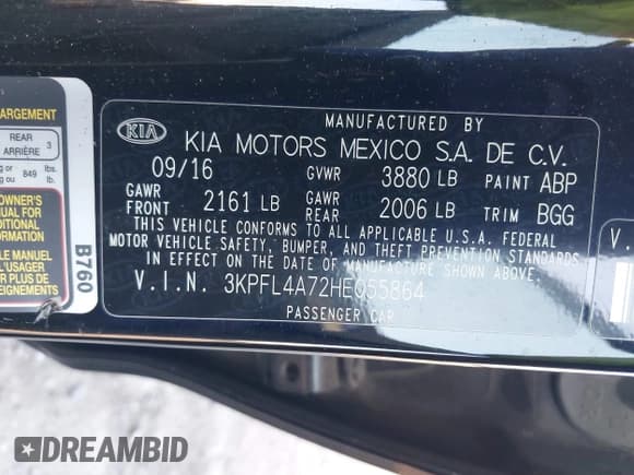 ✅ 2017 Kia Forte LX • VIN: 3KPFL4A72HE055864 • Lot: 43004784. Wystawiony na IAAI z przebiegiem Nie podano. Bezpłatny archiwum sprzedaży aukcyjnych z USA i szczegółowy raport historii pojazdu na DreamBid. Zdjęcie 9.