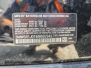 ✅ 2021 BMW 3 Series 330i • VIN: 3MW5R1J01M8B92943 • Lot: 89536825. Listed on Copart with 38,164 mi. Free auction sales archive from the USA and detailed vehicle history report at DreamBid. Image 12.